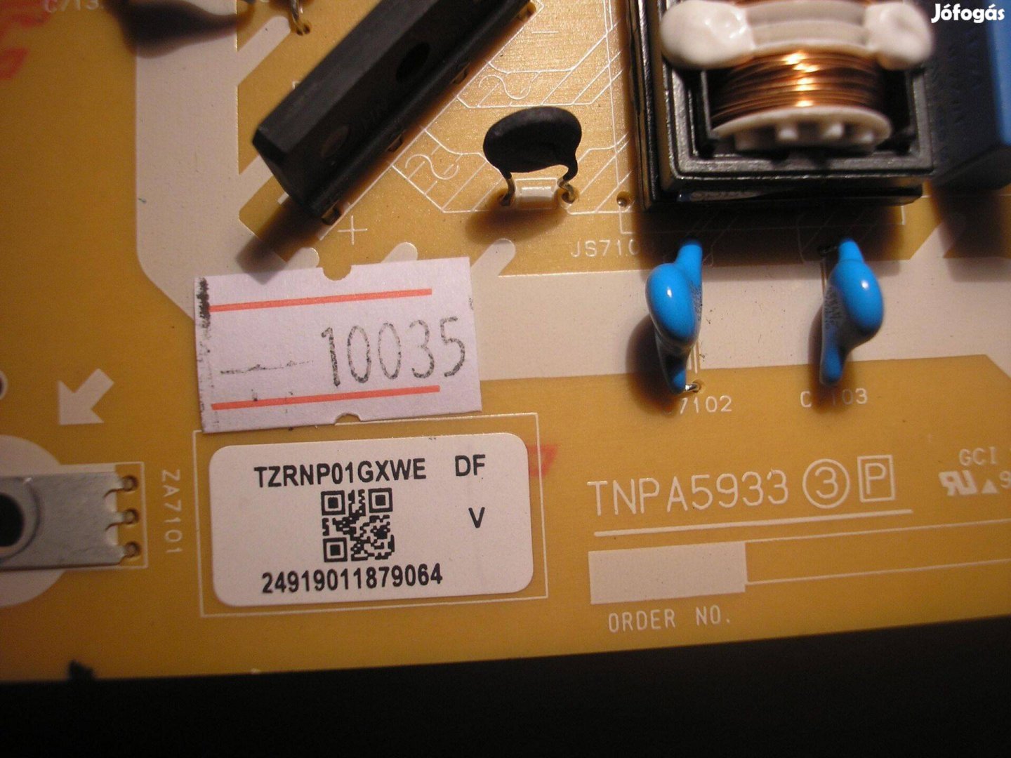 10035 Panasonic TX-32DSX609 tápegység Tnpa5933 3P Tzrnp01Gxwe