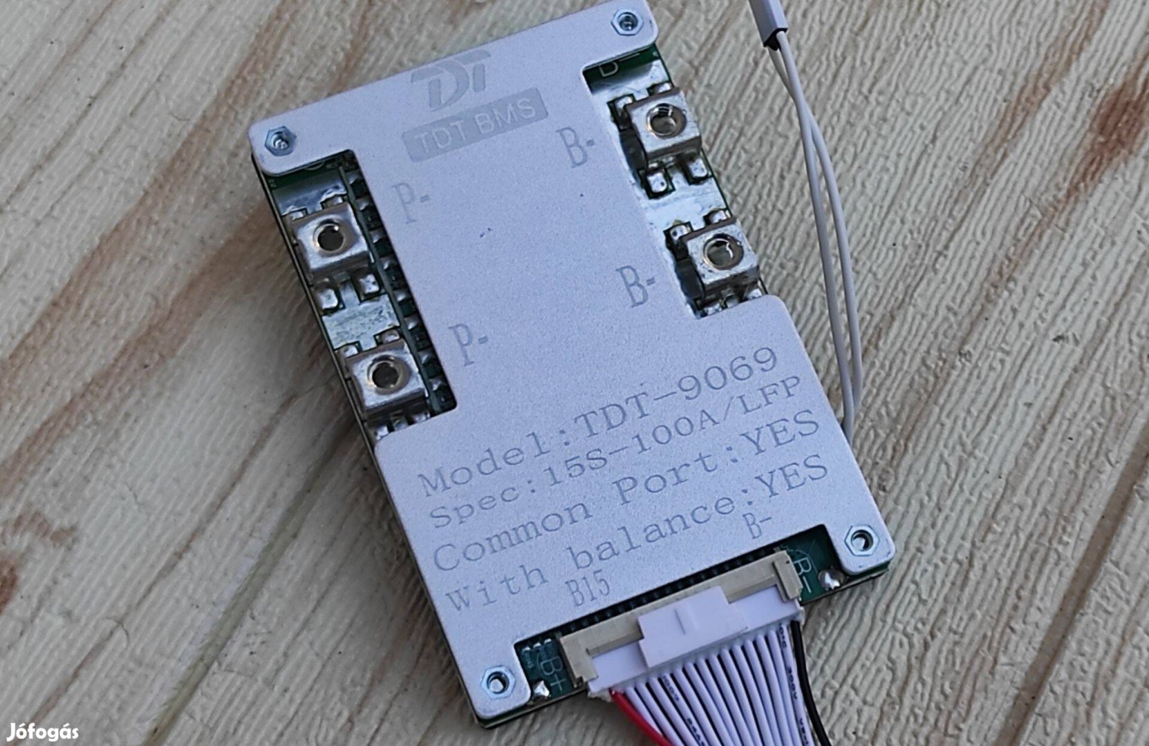 100A 15S 48V Lifepo4 BMS védőáramkör, hőmérséklet mérővel