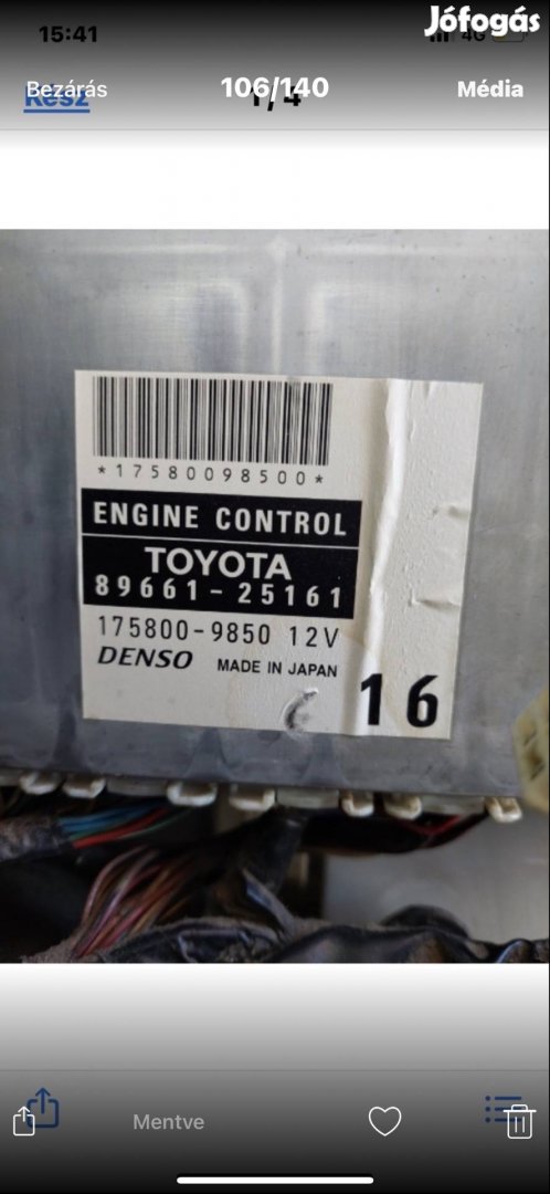 100 150 D4D Dyna 2.5 motor vezérlő kisteherautó Toyota 