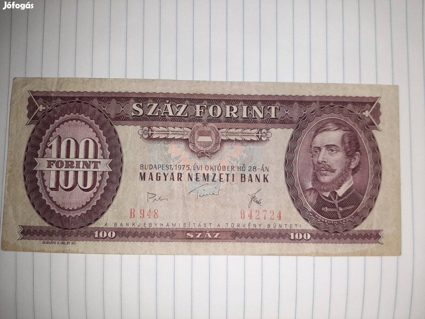 100 Forint 1975