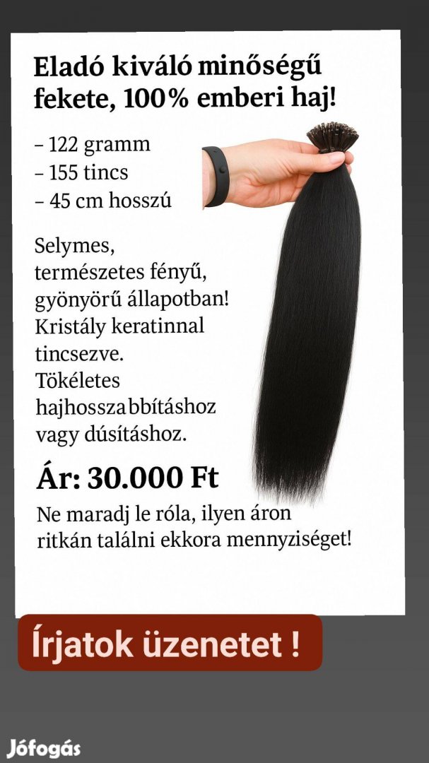 100% Emberi póthaj