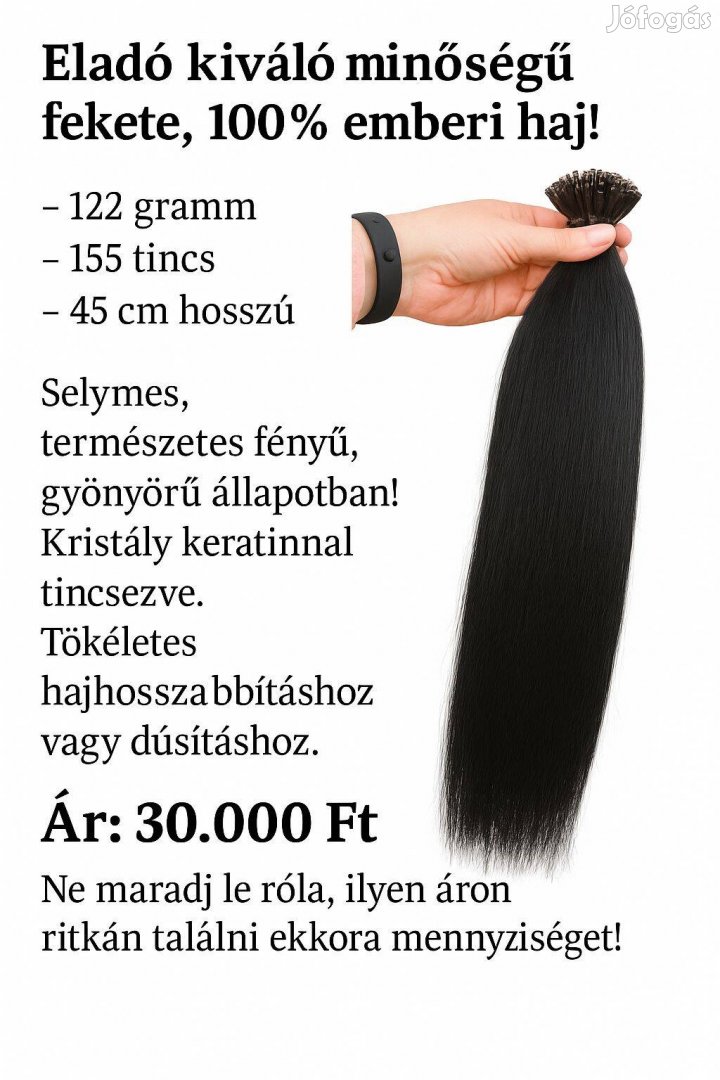 100% emberi póthaj