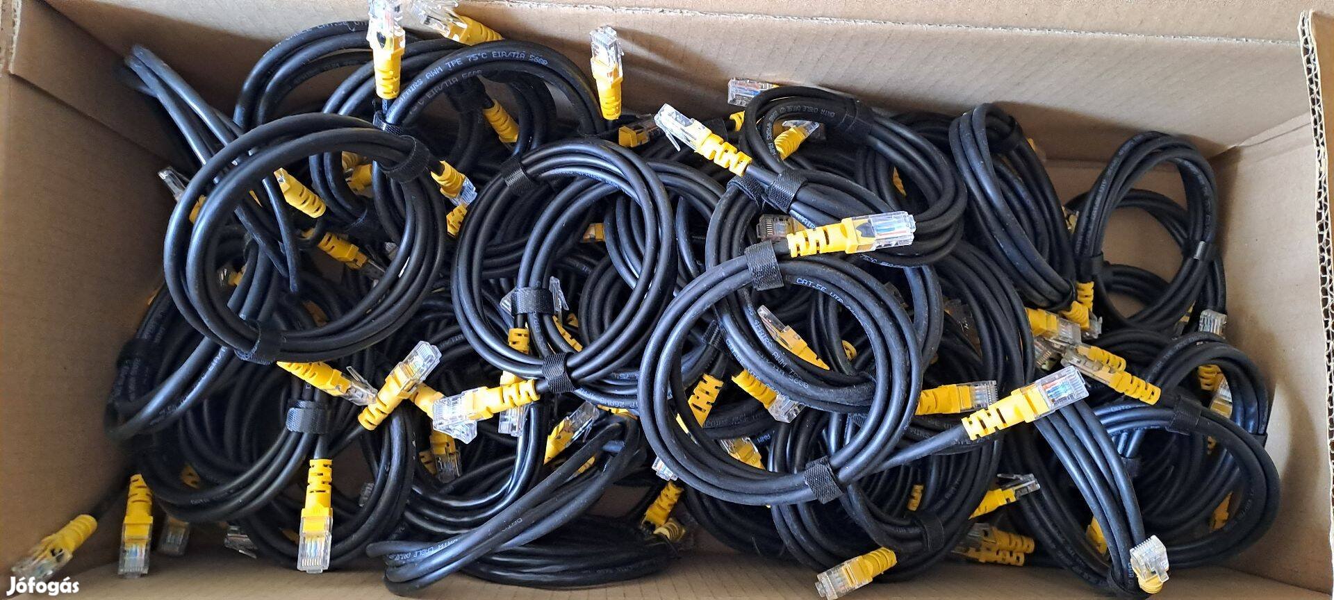100 db új utp ethernet lan patch kábel