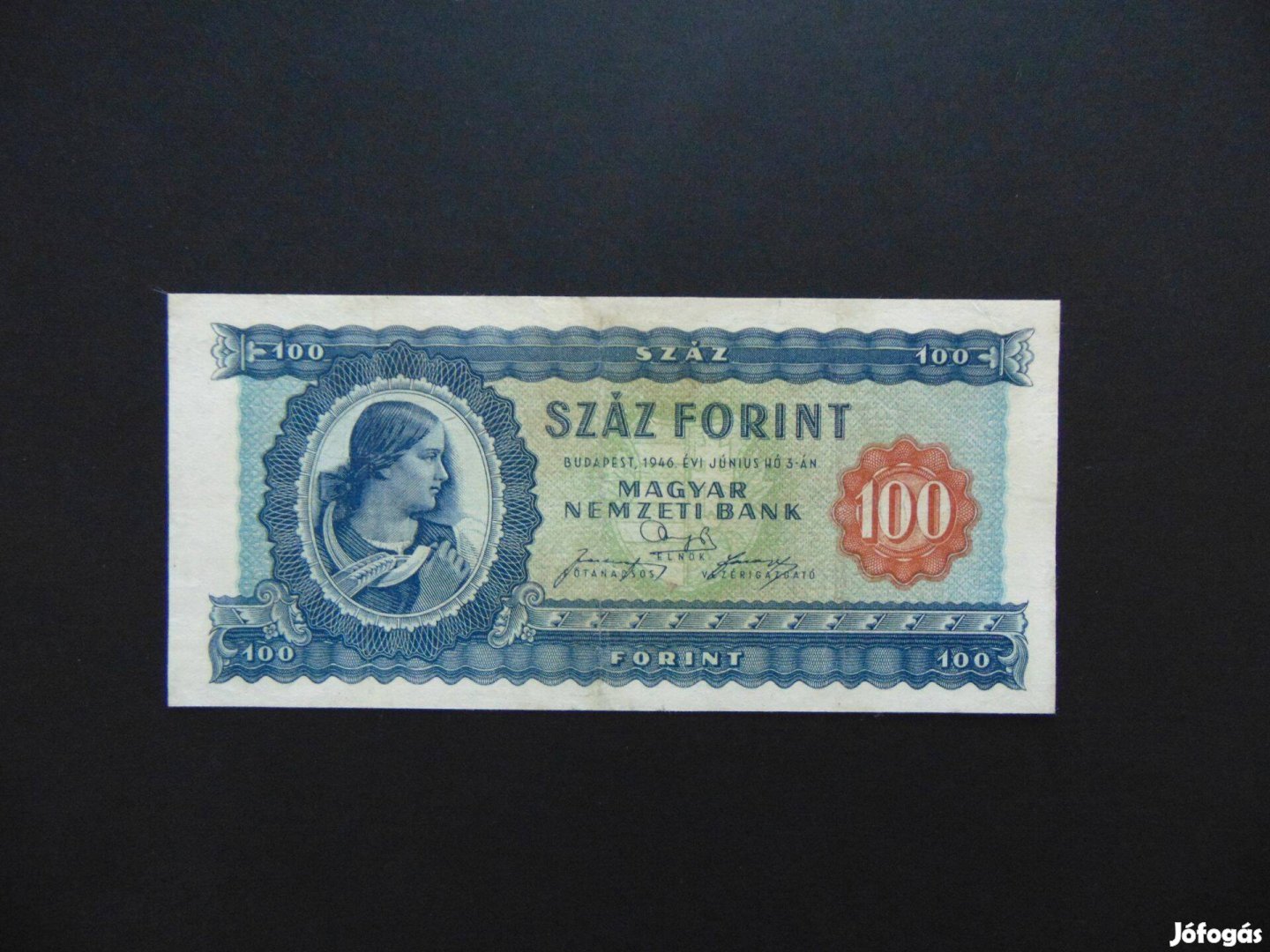 100 forint 1946 Nagyon szép bankjegy