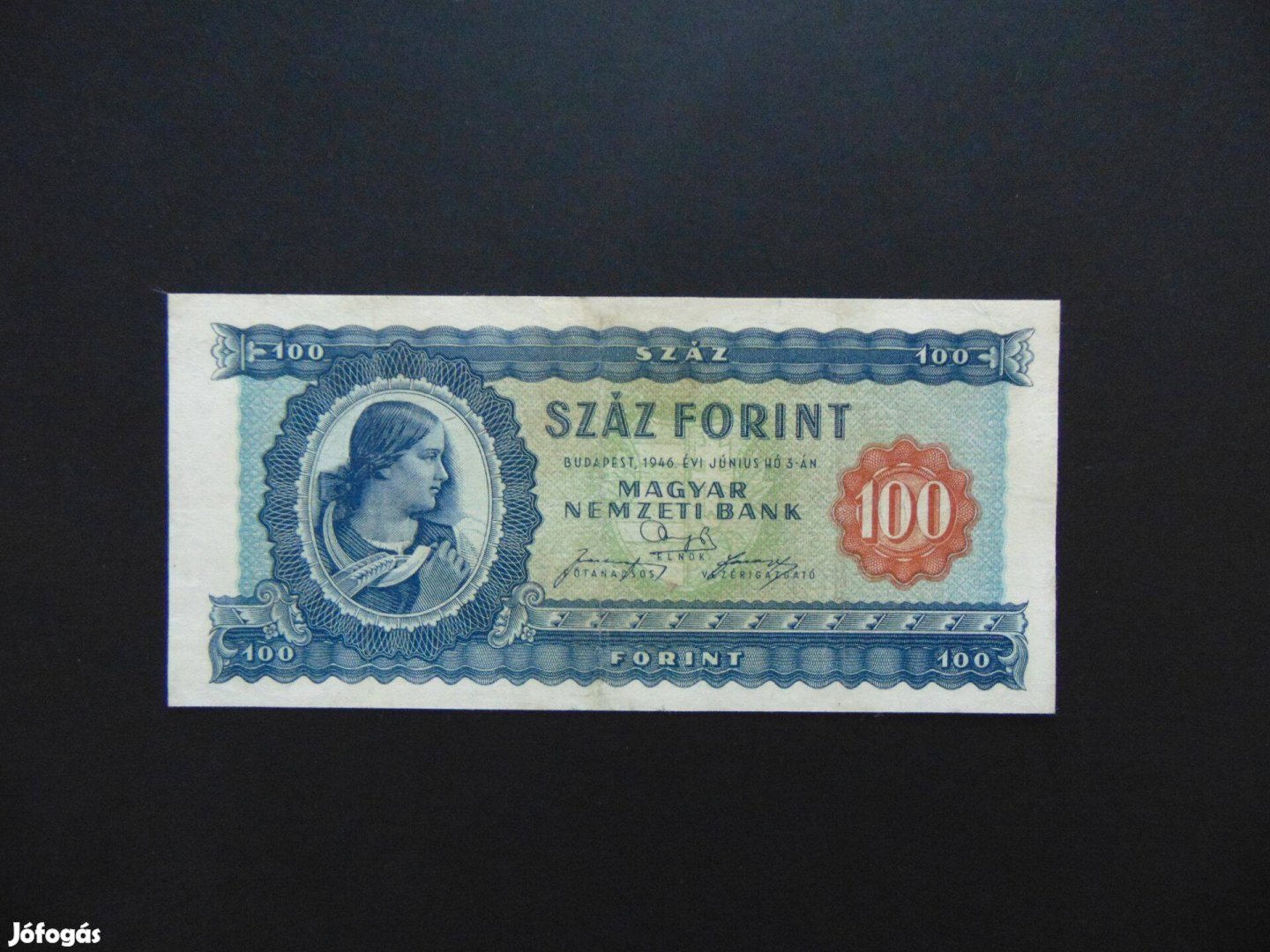 100 forint 1946 Nagyon szép bankjegy