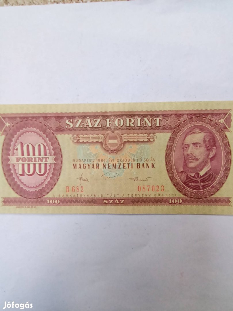 100 forint 1984 ropogós 