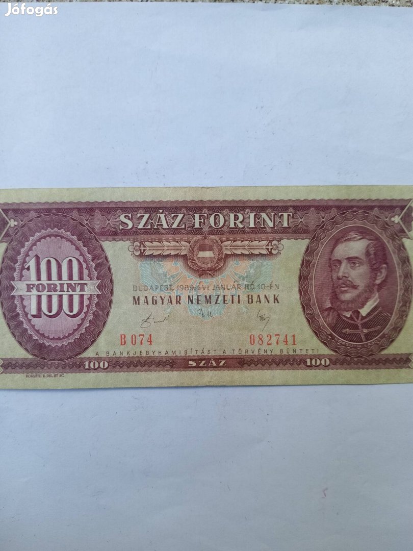 100 forint 1989 kiadás 