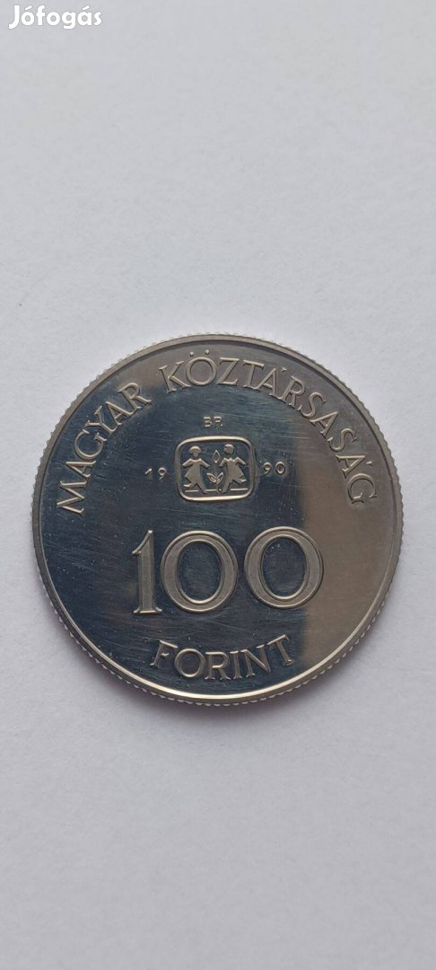 100 forint 1990 Proof (PP) - S.O.S Gyermekfalu, Eladó !