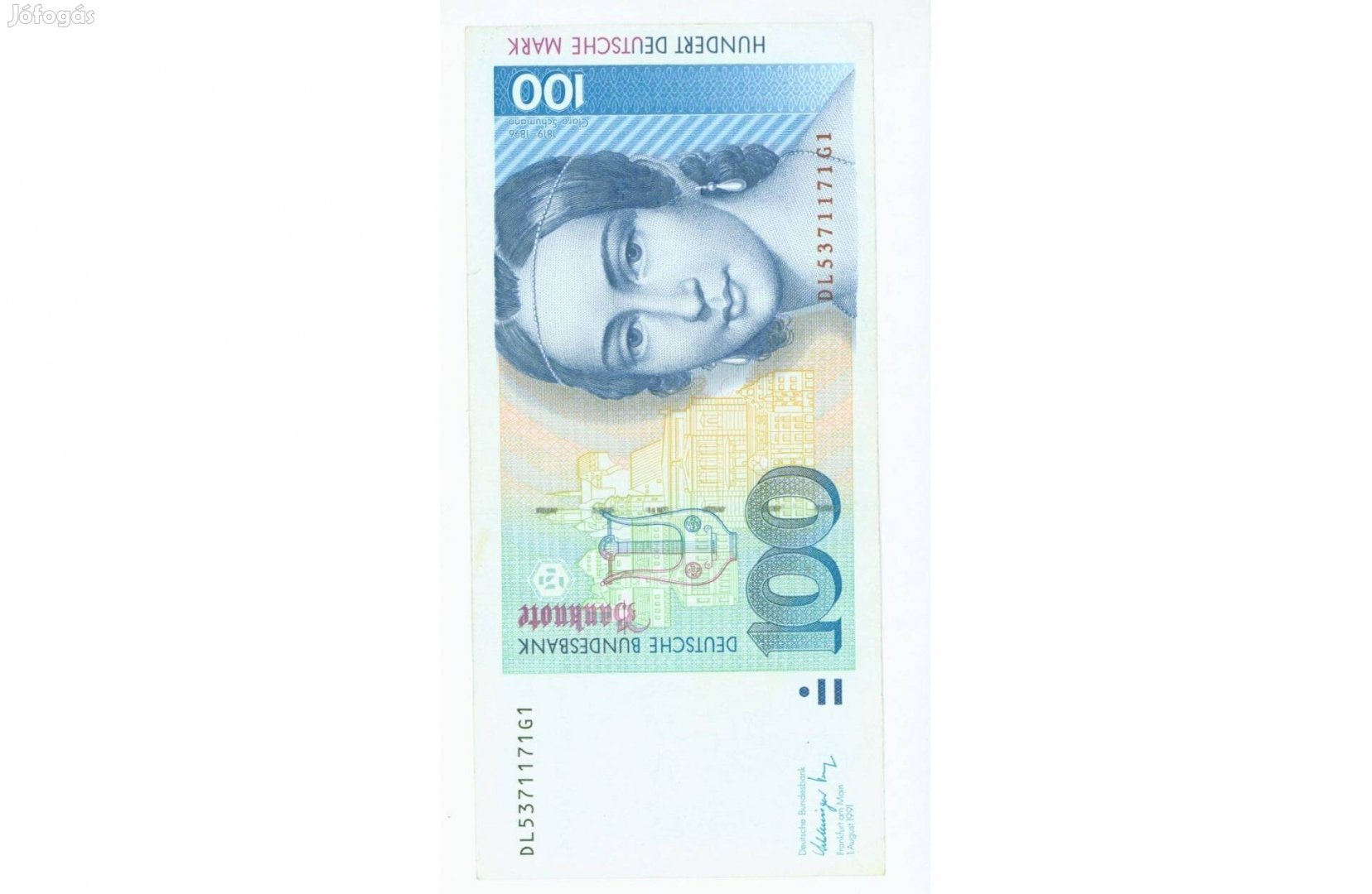 100 márkás bankjegy (1991.08.01) (100 márka/Deutsche Mark)