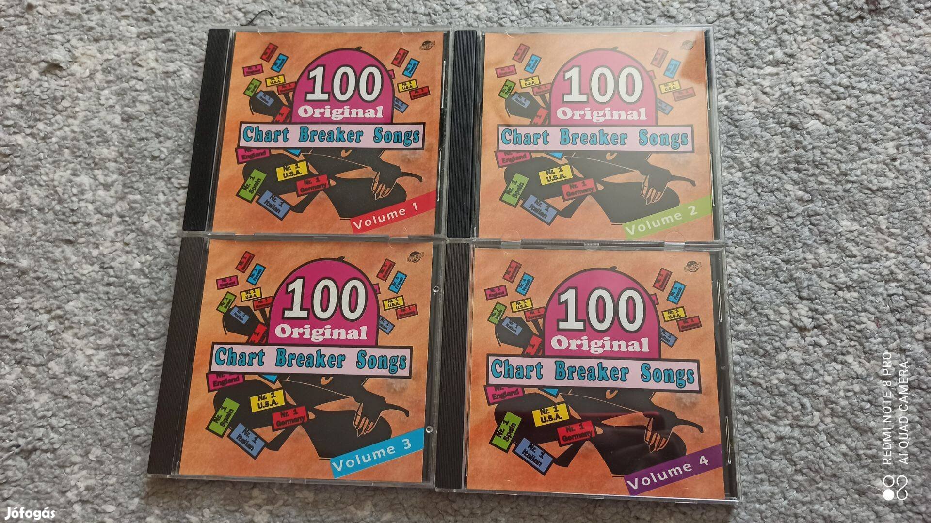 100 original chart breaker songs 4 cd (rock & roll zenei cd-k)