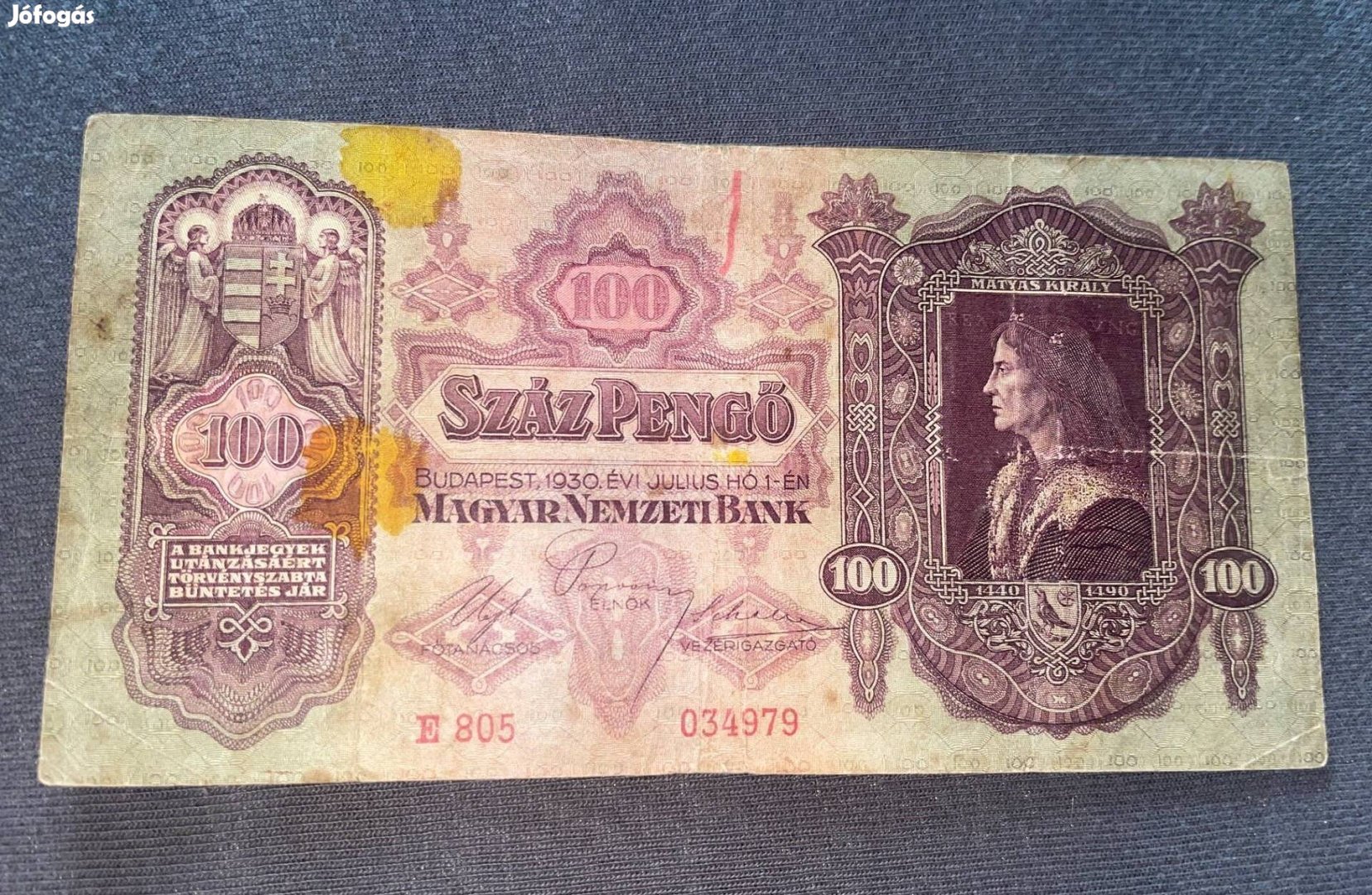 100 pengő 1930