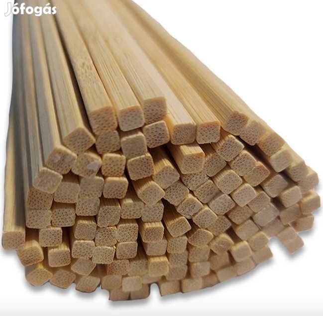 100db Bambusz Pálca szögletes 40cm×4mm 11Ft/db (D5467)