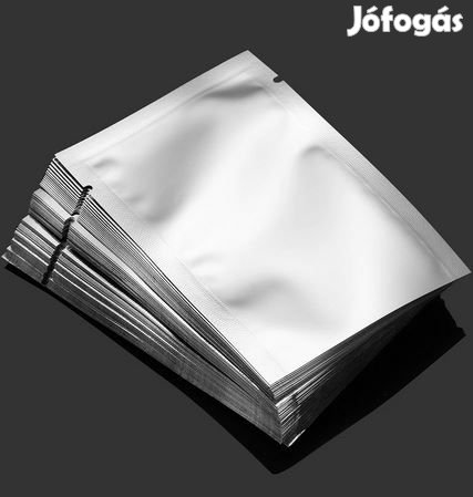 100db. 9x13 cm-es Metalizált Vákuum fólia  100db (2018)