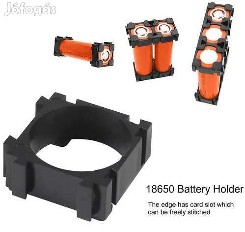 100db. Cellatartó Sorolható 18650 Akkumulátorokhoz (5124)