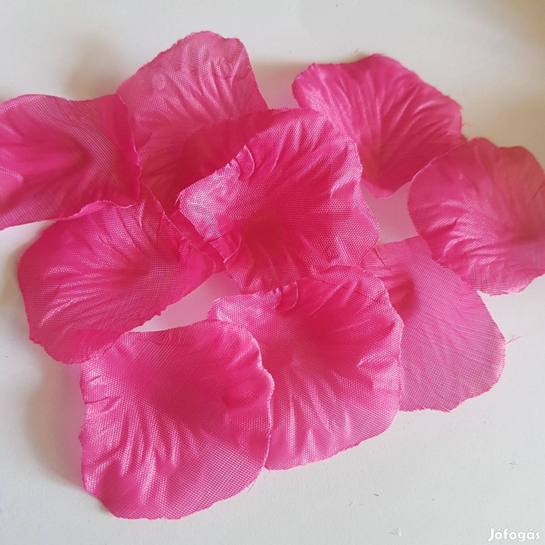 100db-os textil virágszirom, rózsaszirom, szirom csomagok Pink színben