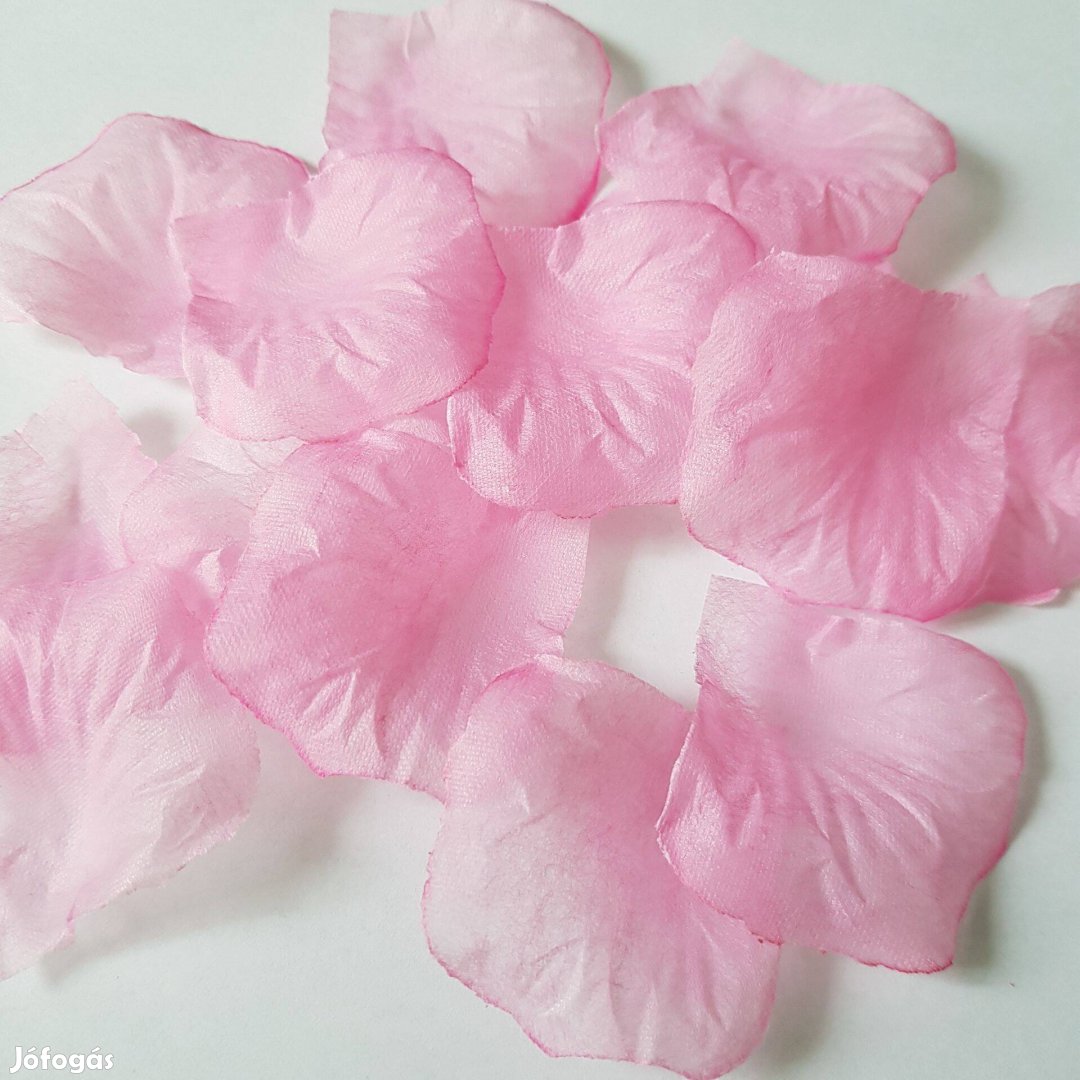 100db-os textil virágszirom, rózsaszirom, szirom csomagok Rózsaszín
