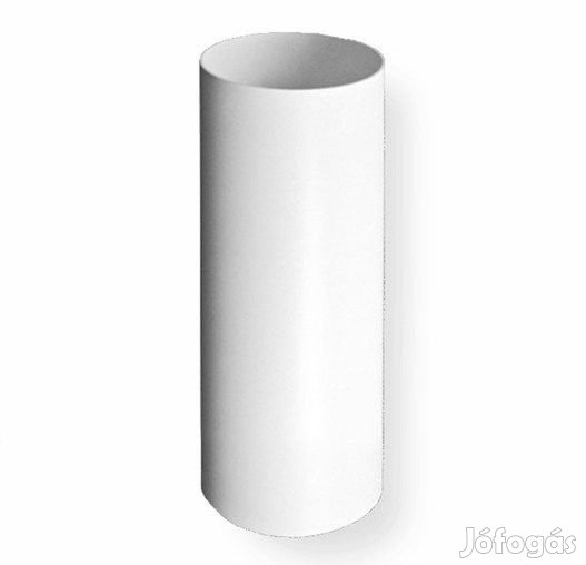 100mm 0,5m PVC merev légcsatornacső fehér