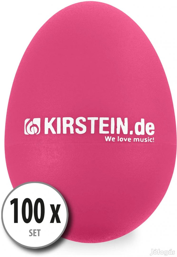 100x Kirstein ES-10P Tojás Shaker Rózsaszín, Közepes-Könnyű Készlet