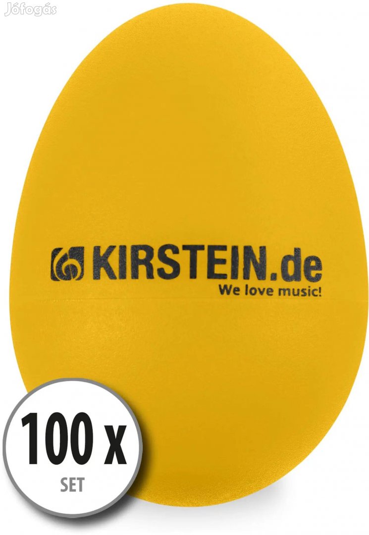 100x Kirstein ES-10Y Tojás Shaker Sárga, Nehéz Készlet