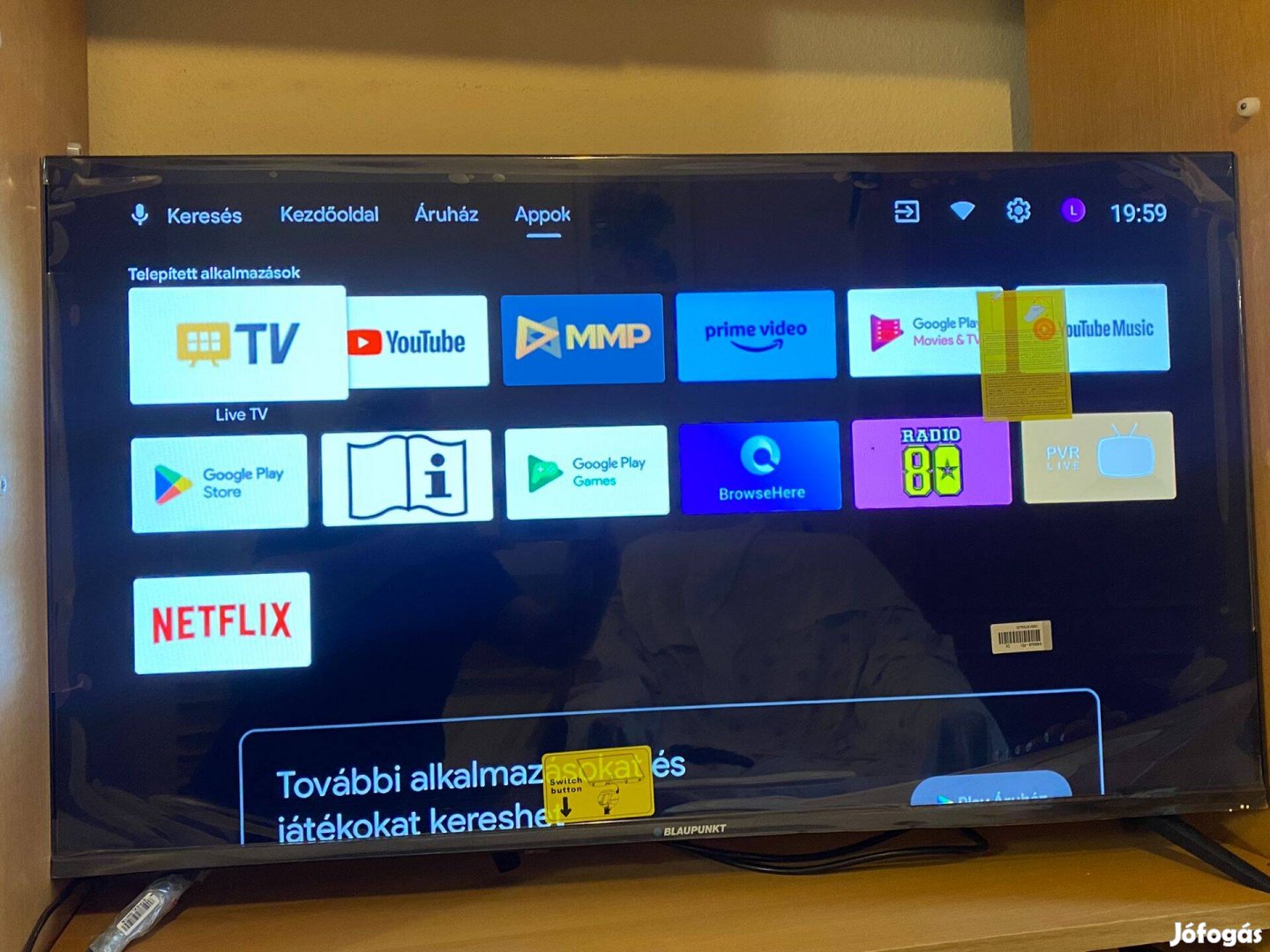 101 cm-es Blaupunk Full-HD smart LED tv eladó