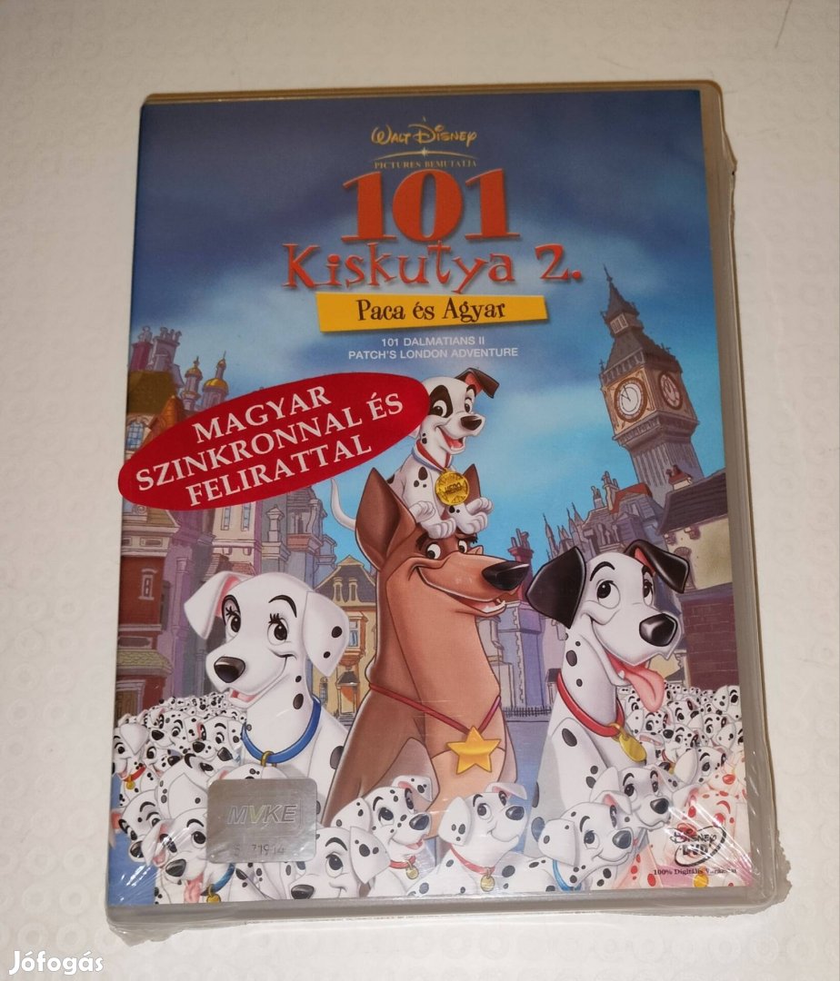 101 kiskutya 2. Paca és Agyar Walt Disney dvd bontatlan 