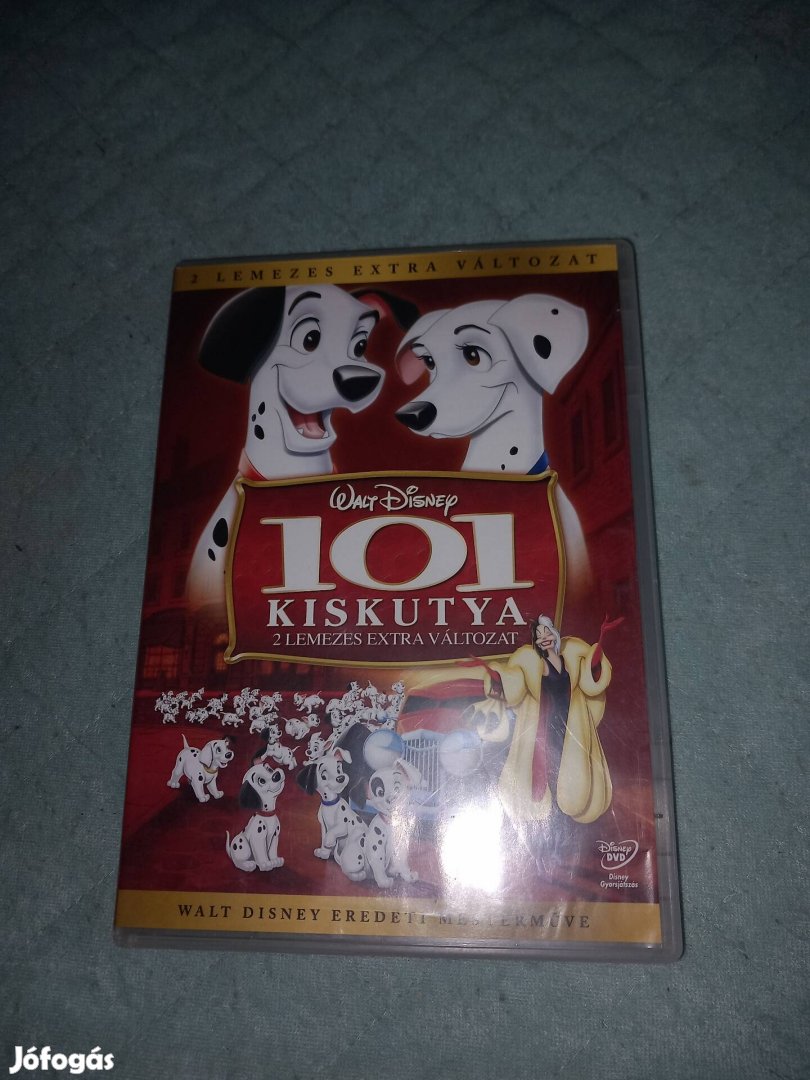 101 kiskutya DVD Mese Rajzfilm dupla lemezes 2 lemezes