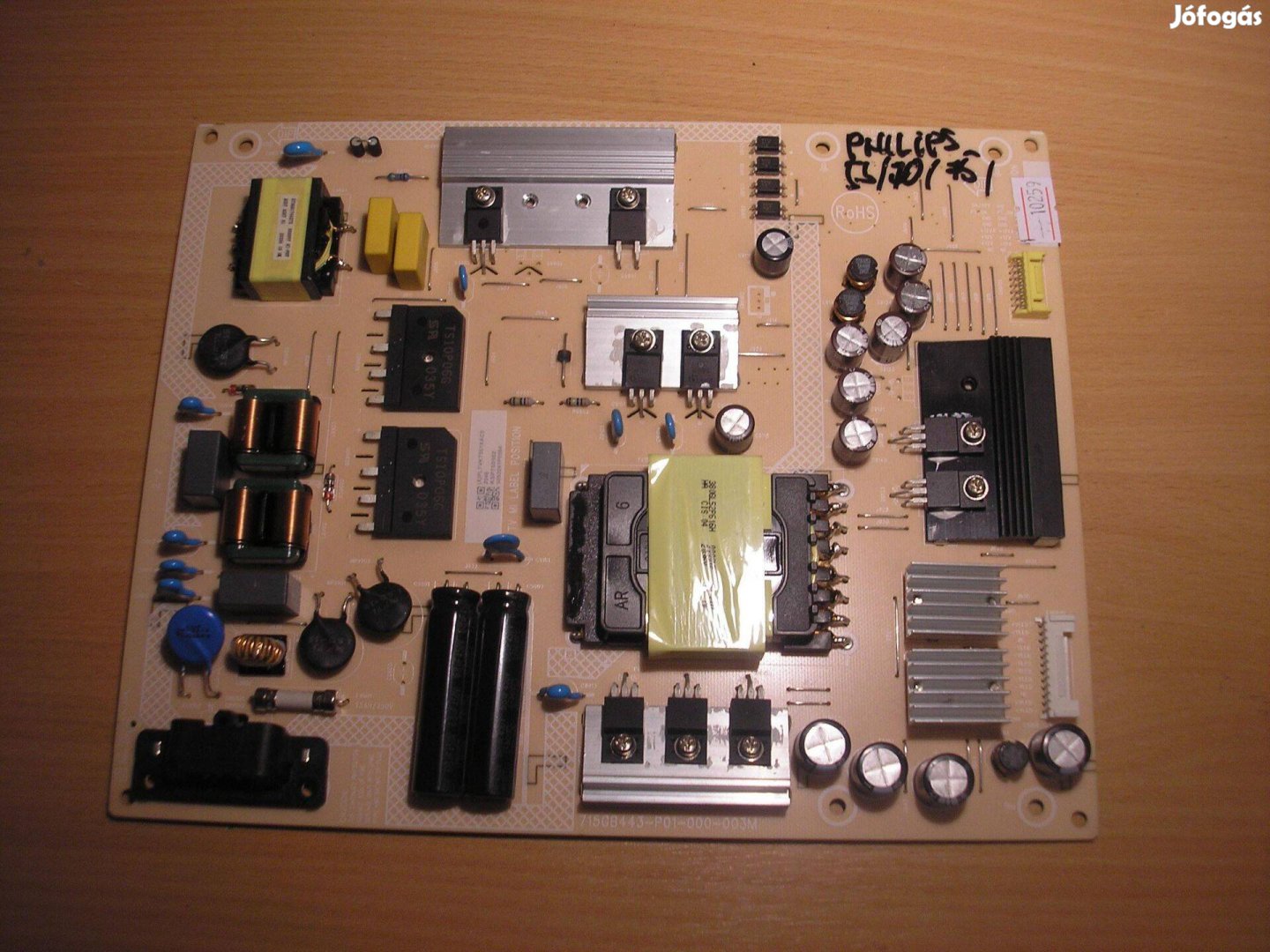 10259 Philips 65Pus8556/12 tápegység 715GB443-P01-000-003M Pltvkt551XA