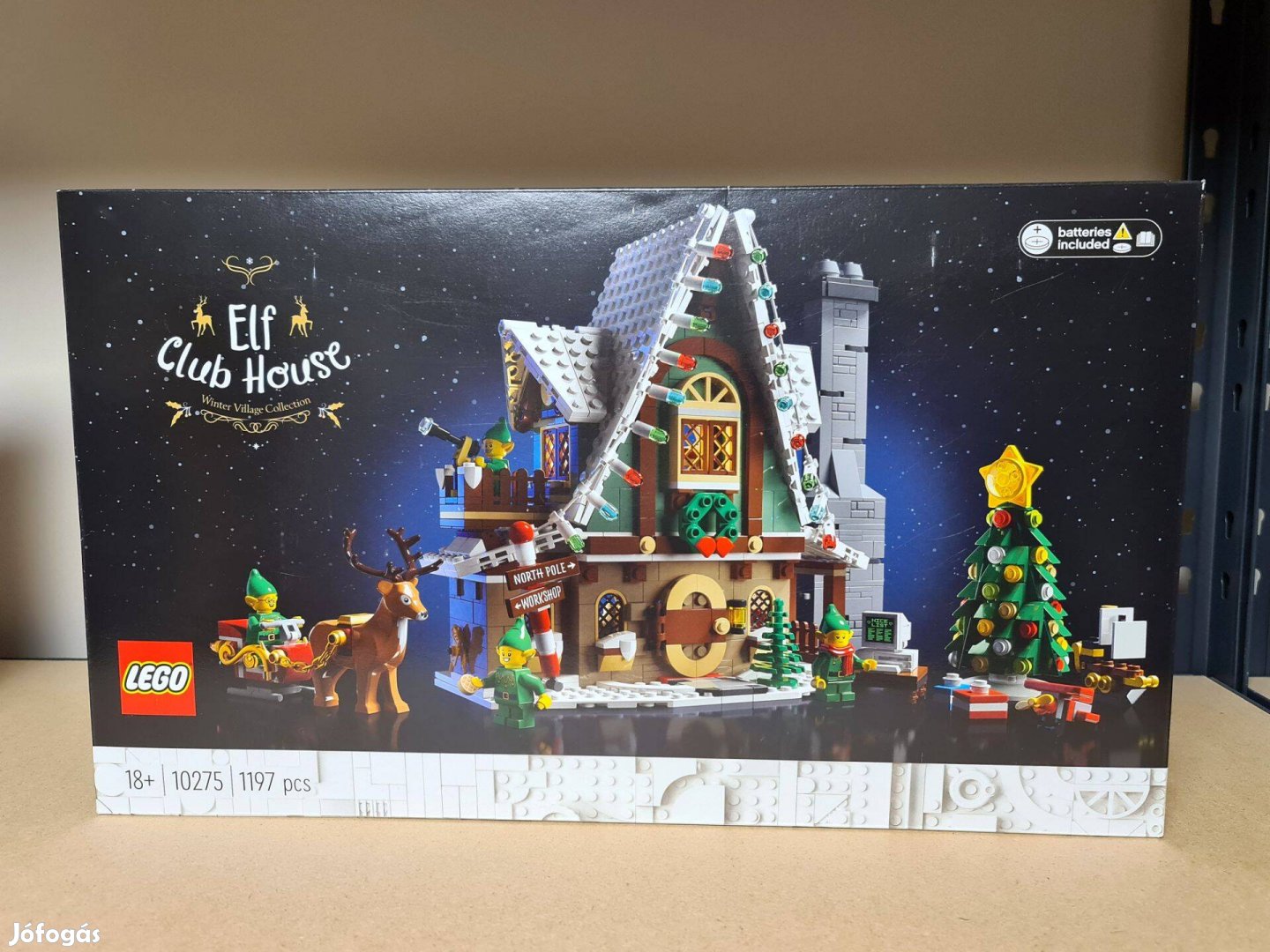 10275 Lego Winter Village Manó klubház Új, bontatlan