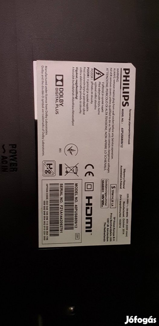 102 cm-es Philips LED TV