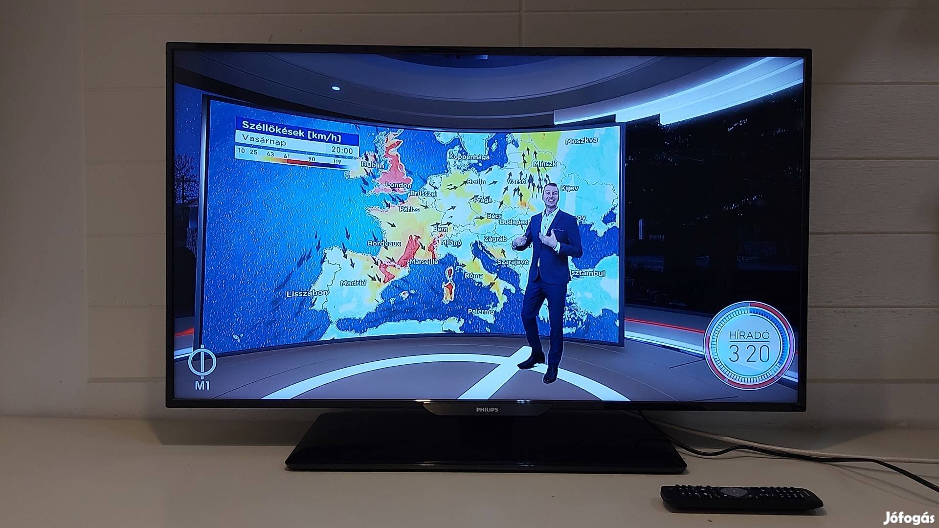 102cm-es,full-HD Philips LED tv jó állapotban eladó