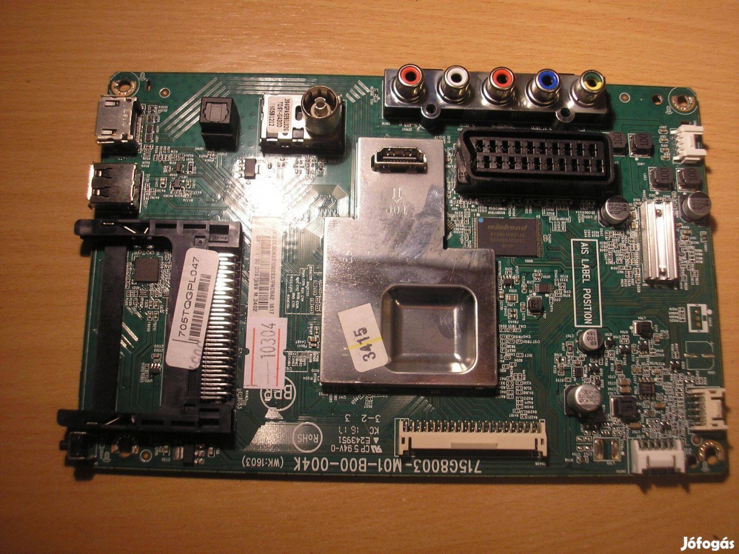 10304 LG 43LH500T mainboard 705Tqgpl047 715G8003-M01-B00-004K WK:1603