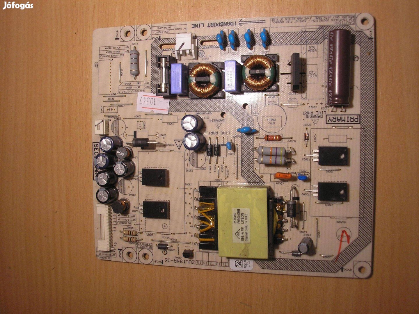 10347 Grundig 32 VLE 6730 BP tápegység Zuv194R-06 Zuv140
