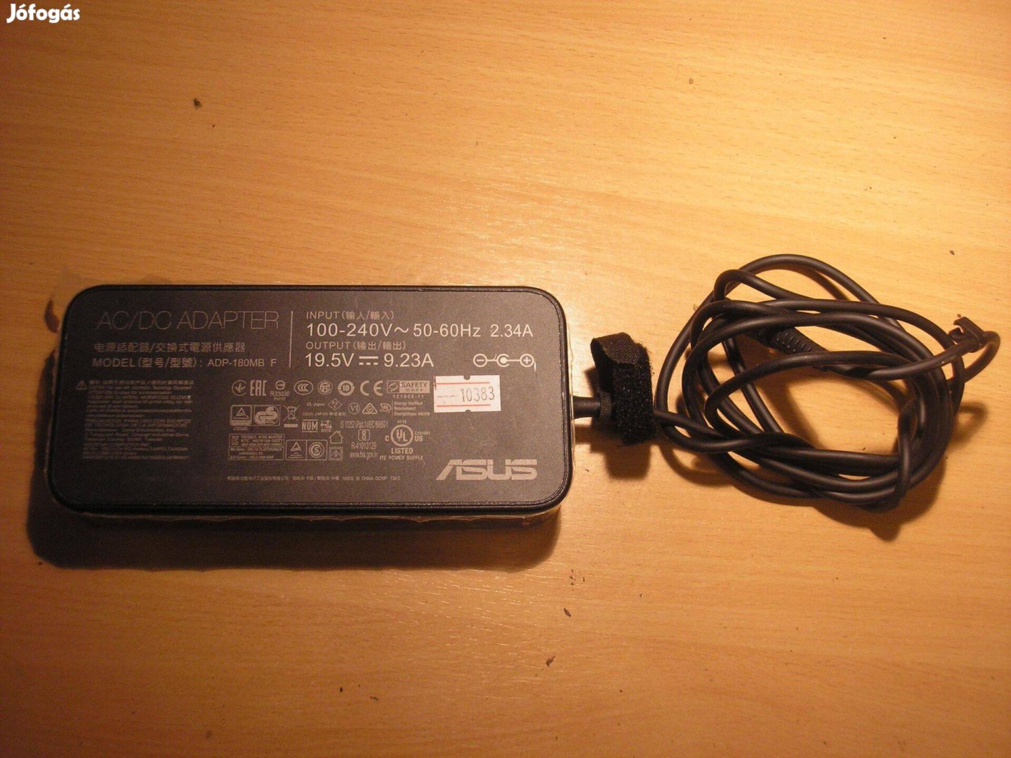 10383 Asus laptop notebook monitor tápegység 5,5/2,5mm ADP-180MB F 19