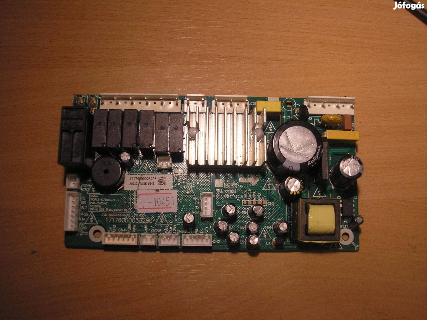 10451 Midea mosogatógép vezérlő panel Wqp12-U7601S.D.1-2