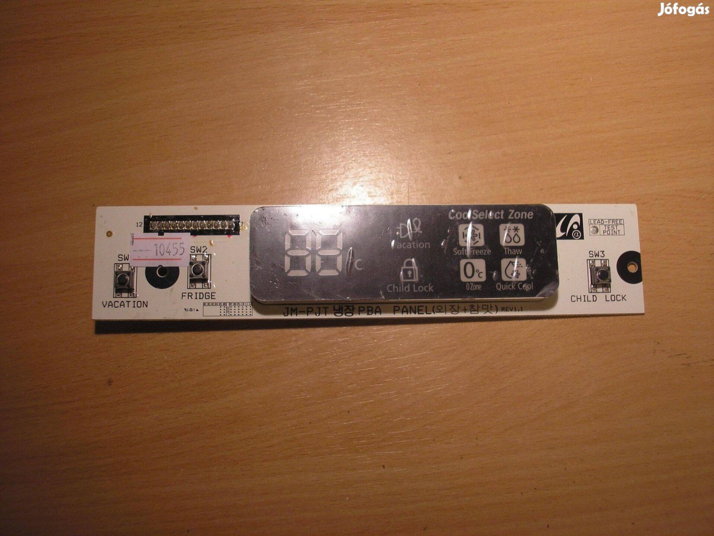 10455 Samsung hűtő kijelző DA41-00453 JM-PJT