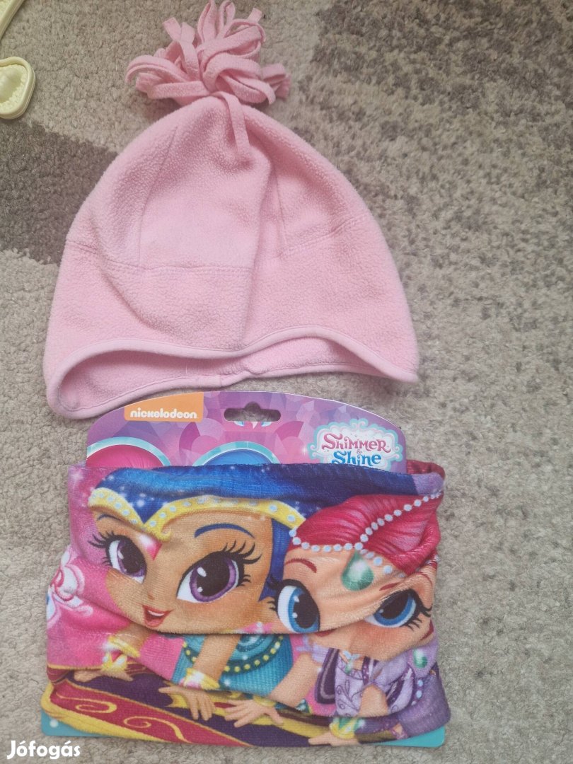 104-110-116 méretű CA polár sapkaShimmer Shine sál