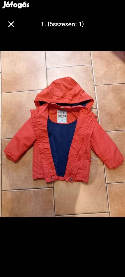 104-es fiú tavaszi kabát