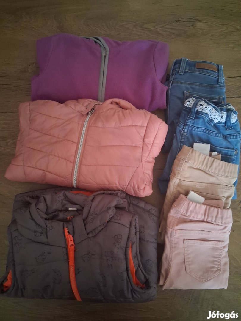 104-es kislány tavasziőszi ruhacsomag HM, Benetton stb.