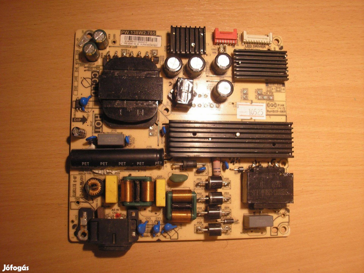 10525 hibás Strong SRT 55UB6203 tápegység PW.138W2.785 JD-D