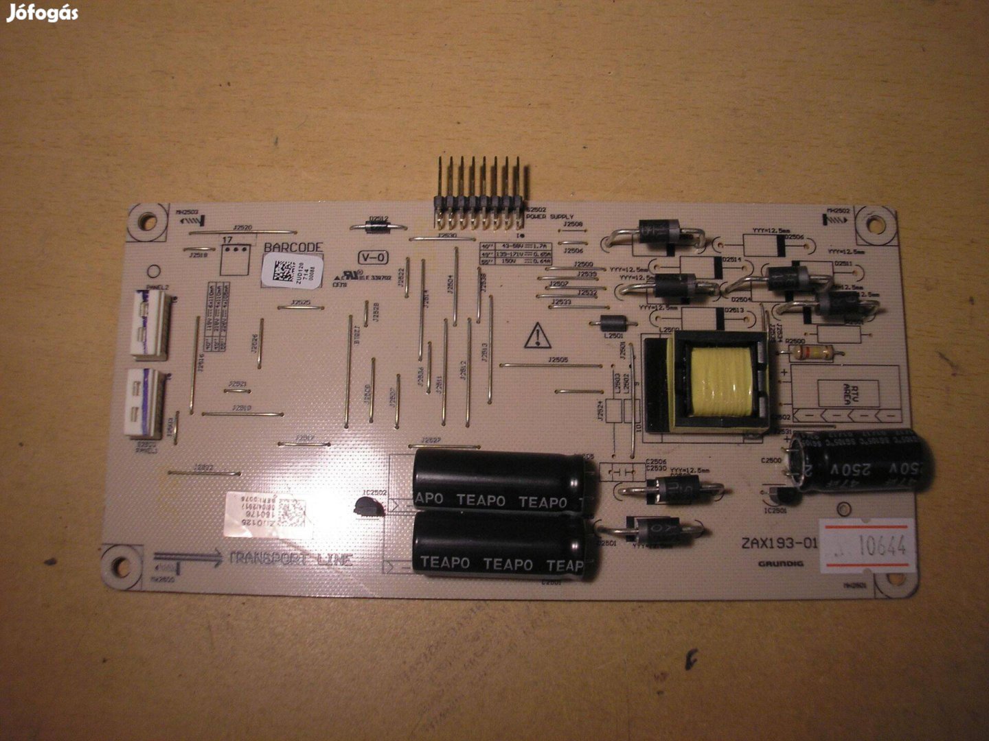 10644 Grundig 55Vlx8650BP LED driver Zax193-01 Zud120