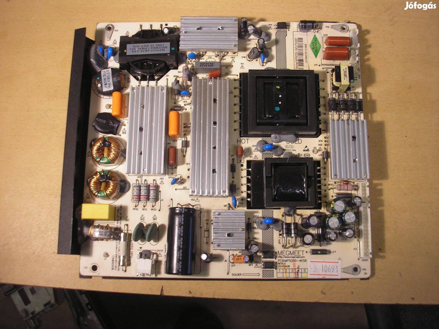 10691 Sharp LC-55CUF8462Es tápegység MP5055-180V700SP MP5050-4K58 REV