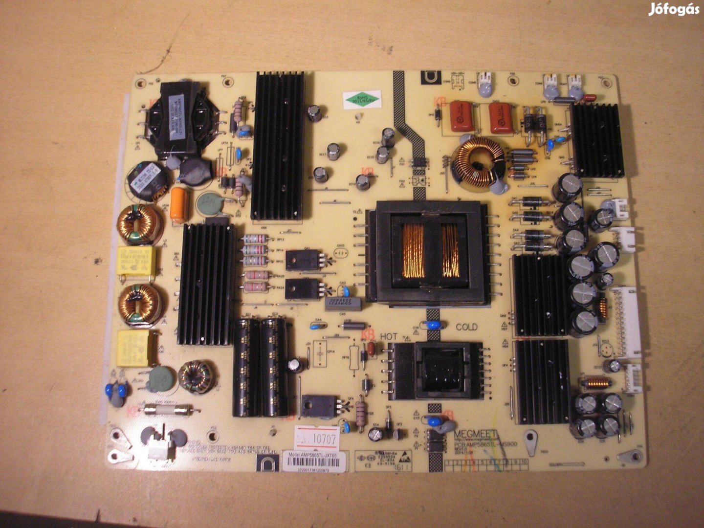 10707 Jtc tápegység AMP5865TL-Jxt65 AMP5865TL-MS900 REV1.0