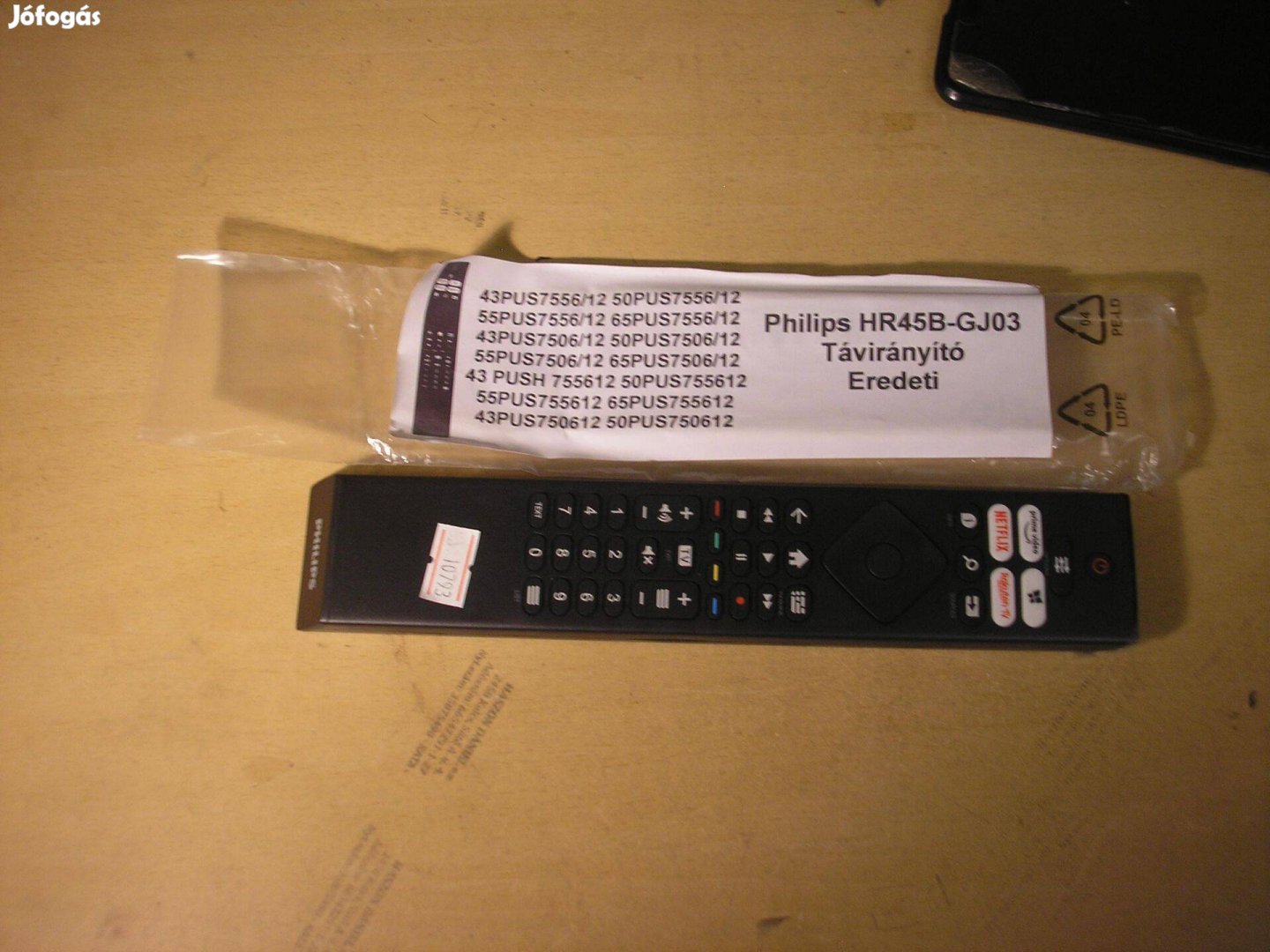 10793 Philips HR45B-GJ03 távirányító SMART Netflix