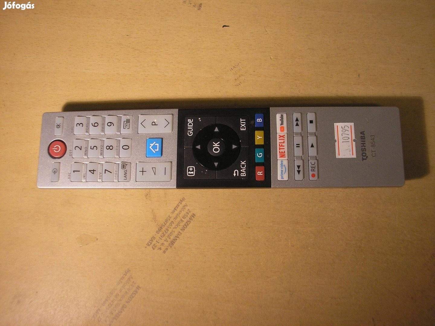 10795 Toshiba CT-8543 távirányító smart Netflix Youtube