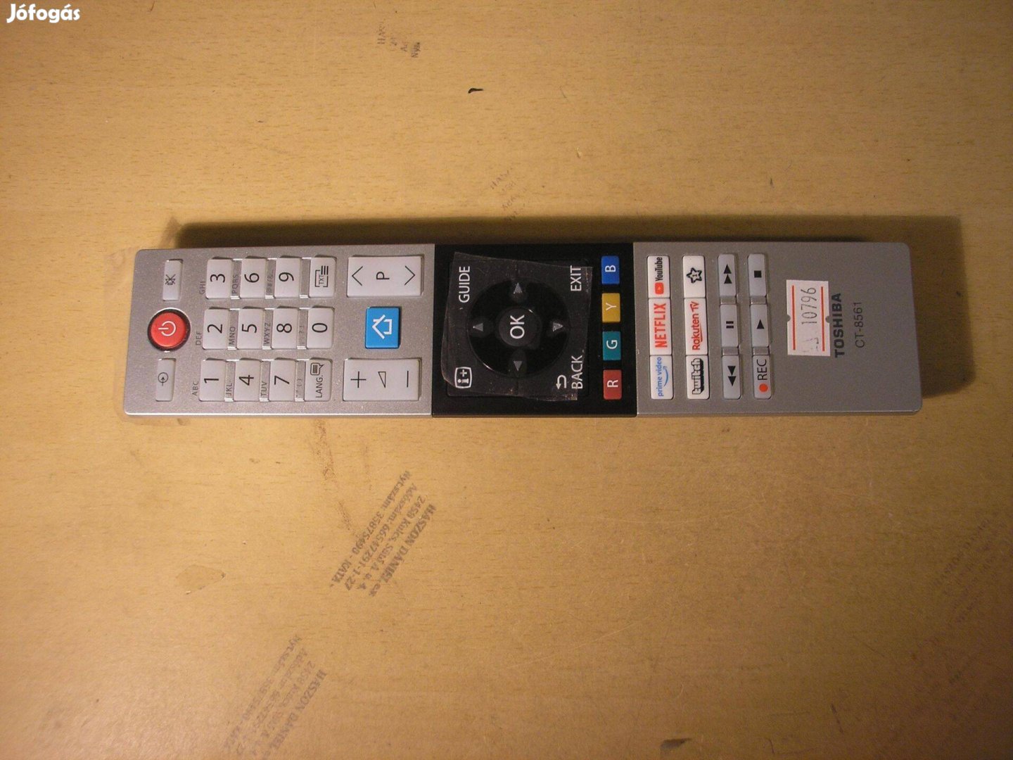 10796 Toshiba CT-8561 távirányító smart Netflix Youtube RC42150P RC451