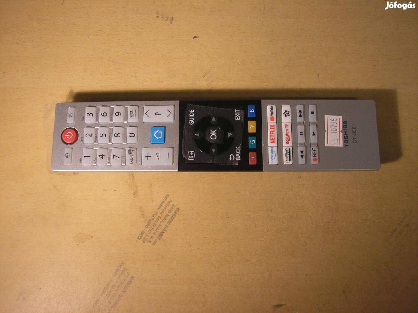 10796 Toshiba CT-8561 távirányító smart Netflix Youtube RC42150P RC451