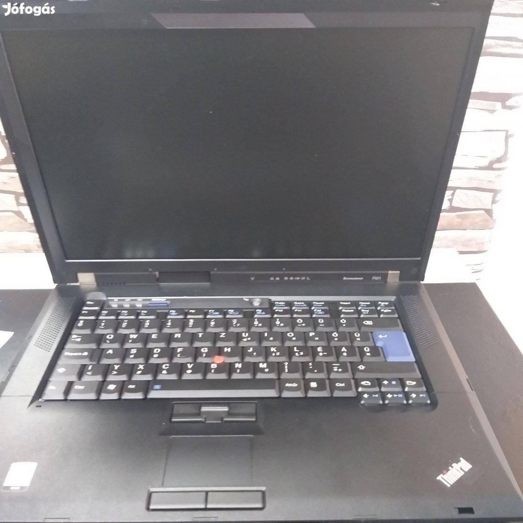 107.Lenovo R61 biosig tesztelt! laptop,hibás,hiányos.Memória,hdd,tölt