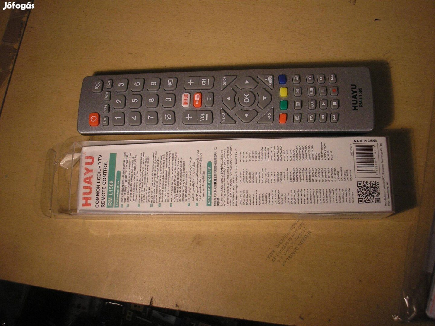 10803 Sharp Aquos Smart LED TV távirányító PIL6245A RM-L1589
