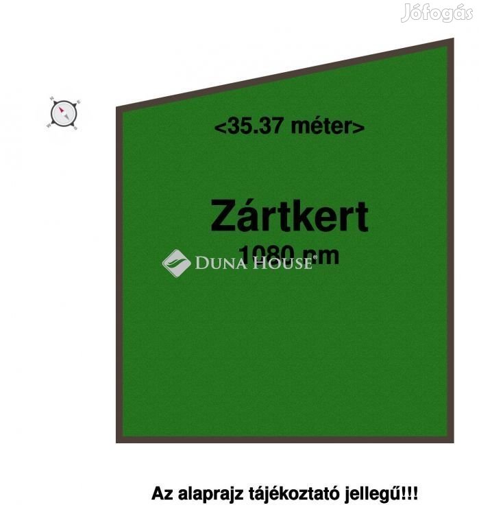 1080 nm-es telek eladó Érd