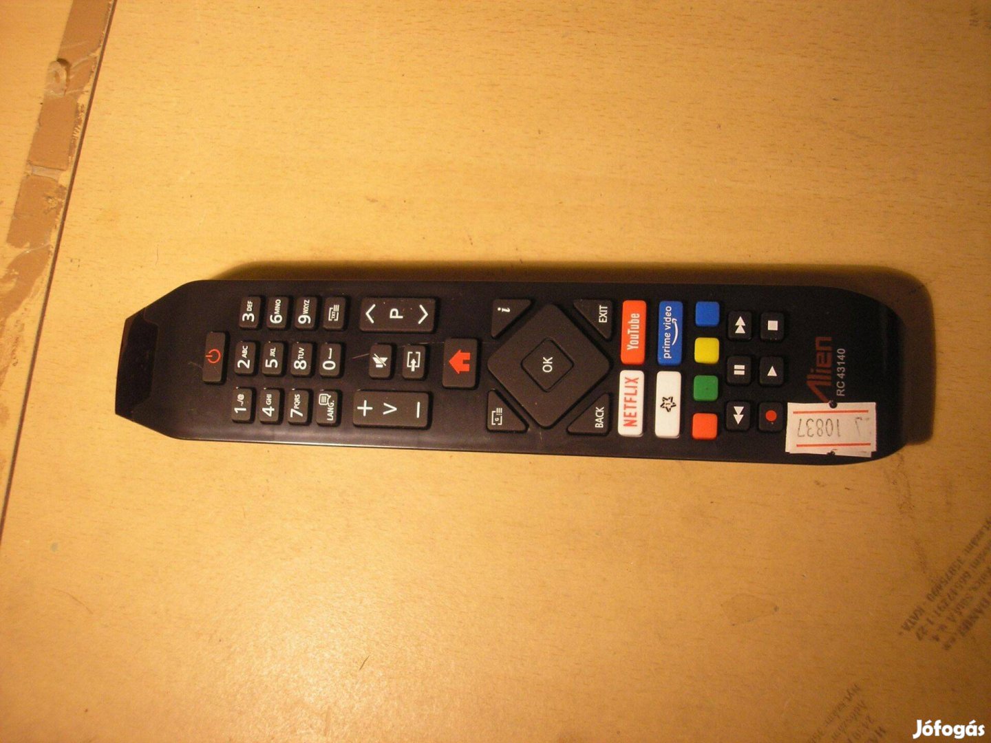 10837 Hitachi Vestel RC43140 SMART LED TV távirányító Netflix Youtube
